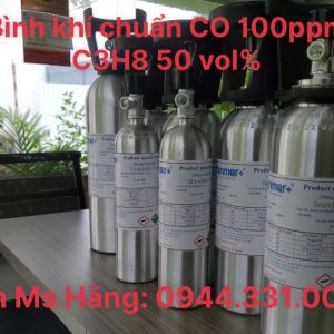 Bình khí chuẩn CO 100ppm C3H8 50 vol% 5 Bình khí chuẩn CO 100ppm C3H8 50 vol%
