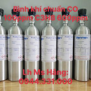 Bình khí chuẩn CO 100ppm C3H8 600ppm 5 Bình khí chuẩn CO 100ppm C3H8 600ppm