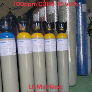Bình khí chuẩn CO 100ppm C3H8 35 vol% 4 Bình khí chuẩn CO 100ppm C3H8 35 vol%