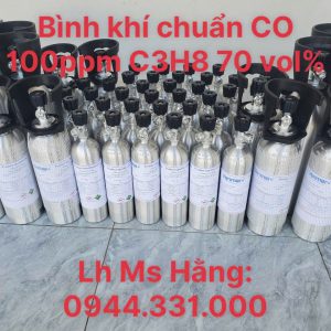 Bình khí chuẩn CO 100ppm C3H8 70 vol% 5 Bình khí chuẩn CO 100ppm C3H8 70 vol%