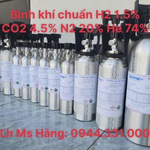 Bình khí chuẩn H2 1.5% CO2 4.5% N2 20% He 74%