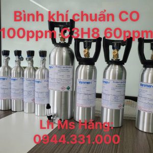 Bình khí chuẩn CO 100ppm C3H8 60ppm 4 Bình khí chuẩn CO 100ppm C3H8 60ppm
