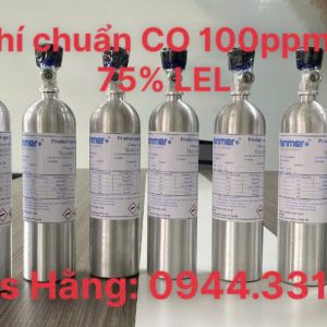 Bình khí chuẩn CO 100ppm C3H8 75 %LEL 4 Bình khí chuẩn CO 100ppm C3H8 75% LEL