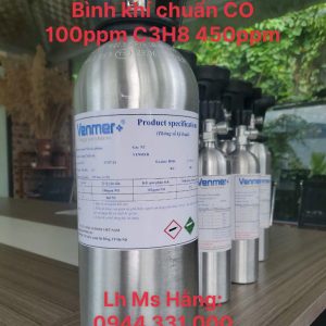 Bình khí chuẩn CO 100ppm C3H8 450ppm 5 Bình khí chuẩn CO 100ppm C3H8 450ppm