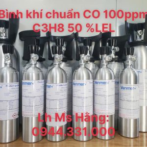 Bình khí chuẩn CO 100ppm C3H8 50% LEL