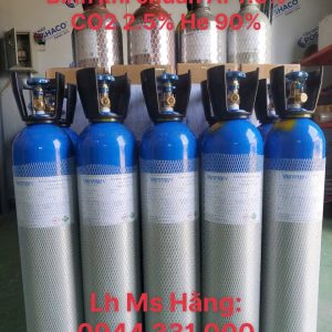 Bình khí chuẩn Ar 7.5% CO2 2.5% He 90% 5 Bình khí chuẩn Ar 7.5% CO2 2.5% He 90%
