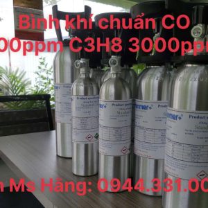 Bình khí chuẩn CO 100ppm C3H8 35% LEL