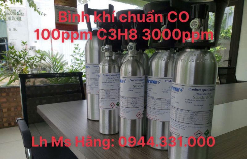 Bình khí chuẩn CO 100ppm C3H8 35% LEL