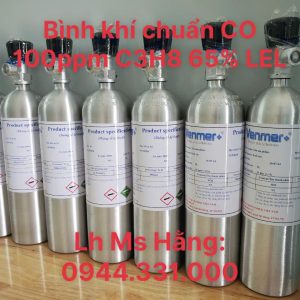 Bình khí chuẩn CO 100ppm C3H8 65% LEL