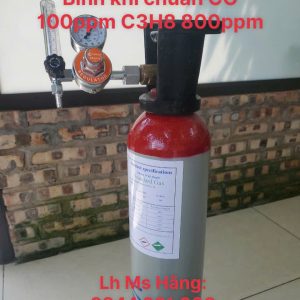 Bình khí chuẩn CO 100ppm C3H8 800ppm 5 Bình khí chuẩn CO 100ppm C3H8 800ppm