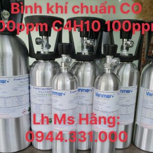 Bình khí chuẩn CO 100ppm C4H10 100ppm 5 Bình khí chuẩn CO 100ppm C4H10 100ppm