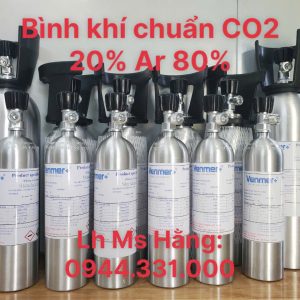 Bình khí chuẩn CO2 20% Ar 80% 5 Bình khí chuẩn CO2 20% Ar 80%