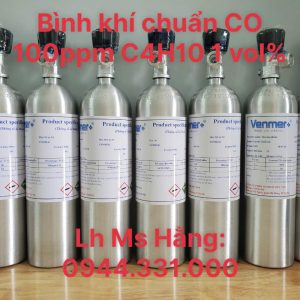 Bình khí chuẩn CO 100ppm C4H10 1 vol% 4 Bình khí chuẩn CO 100ppm C4H10 1 vol%