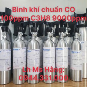 Bình khí chuẩn CO 100ppm C3H8 9000ppm 4 Bình khí chuẩn CO 100ppm C3H8 9000ppm