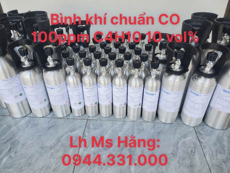 Bình khí chuẩn CO 100ppm C4H10 10 vol