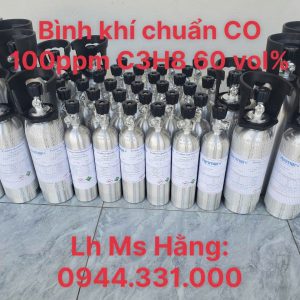 Bình khí chuẩn CO 100ppm C3H8 60 vol% 4 Bình khí chuẩn CO 100ppm C3H8 60 vol%