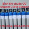 Bình khí chuẩn CO 100ppm C3H8 850ppm 6 Bình khí chuẩn CO 100ppm C3H8 850ppm