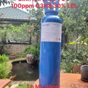 Bình khí chuẩn CO 100ppm C3H8 30% LEL 5 Bình khí chuẩn CO 100ppm C3H8 30% LEL