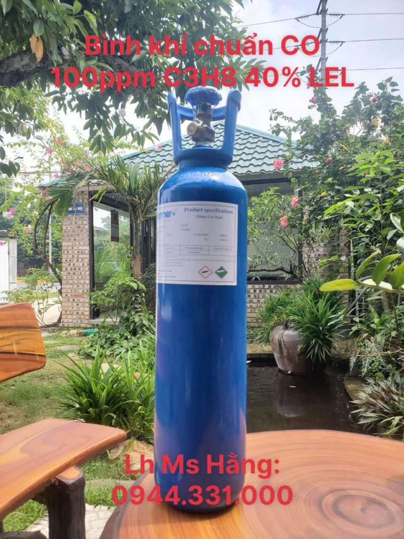 Bình khí chuẩn CO 100ppm C3H8 40% LEL