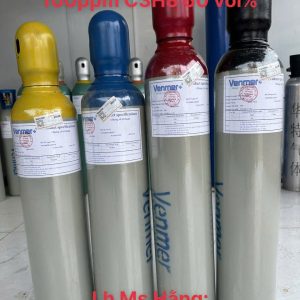 Bình khí chuẩn CO 100ppm C3H8 60 vol%