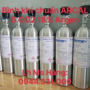 Bình khí chuẩn ARCAL 5 CO2 18% Argon