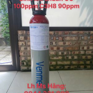 Bình khí chuẩn CO 100ppm C3H8 90ppm 5 Bình khí chuẩn CO 100ppm C3H8 90ppm