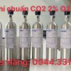 Bình khí chuẩn CO2 2% O2 2% N2 7 Bình khí chuẩn CO2 2% O2 2% N2