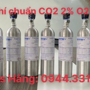 Bình khí chuẩn CO2 2% O2 2% N2