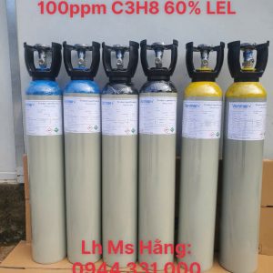 Bình khí chuẩn CO 100ppm C3H8 60% LEL