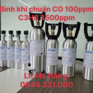 Bình khí chuẩn CO 100ppm C3H8 3500ppm