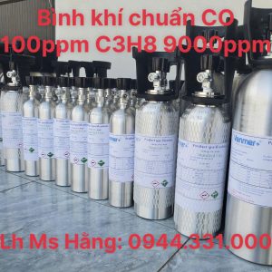 Bình khí chuẩn CO 100ppm C3H8 9000ppm