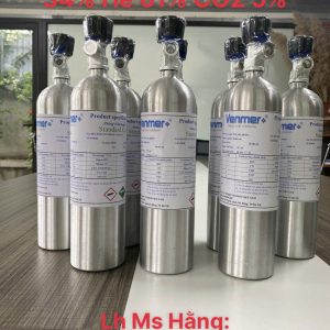 Bình khí chuẩn N2 34% He 61% CO2 5%