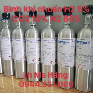 Bình khí chuẩn H2 5% CO2 10% N2 85%