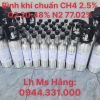 Bình khí chuẩn CH4 2.5% O2 20.48% N2 77.02% 6 Bình khí chuẩn CH4 2.5% O2 20.48% N2 77.02%