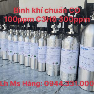 Bình khí chuẩn CO 100ppm C3H8 300ppm 5 Bình khí chuẩn CO 100ppm C3H8 300ppm