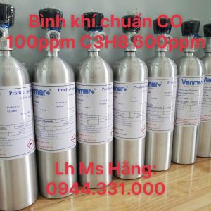 Bình khí chuẩn CO 100ppm C3H8 600ppm 4 Bình khí chuẩn CO 100ppm C3H8 600ppm