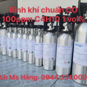 Bình khí chuẩn CO 100ppm C4H10 1 vol% 5 Bình khí chuẩn CO 100ppm C4H10 1 vol%