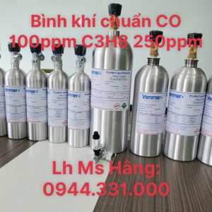 Bình khí chuẩn CO 100ppm C3H8 250ppm