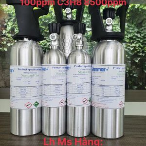 Bình khí chuẩn CO 100ppm C3H8 8500ppm