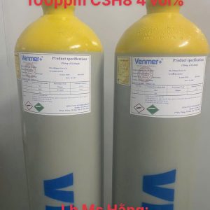 Bình khí chuẩn CO 100ppm C3H8 4 vol% 4 Bình khí chuẩn CO 100ppm C3H8 4 vol%