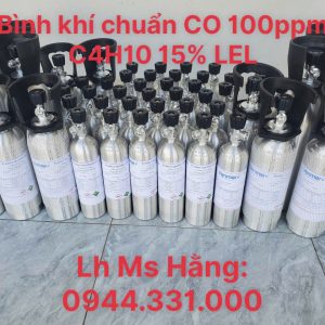 Bình khí chuẩn CO 100ppm C4H10 15% LEL 4 Bình khí chuẩn CO 100ppm C4H10 15% LEL