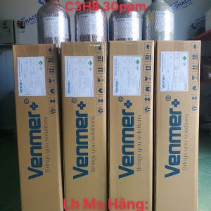 Bình khí chuẩn CO 100ppm C3H8 30ppm