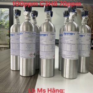 Bình khí chuẩn CO 100ppm C3H8 70ppm