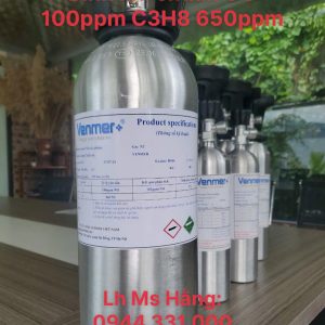 Bình khí chuẩn CO 100ppm C3H8 650ppm 4 Bình khí chuẩn CO 100ppm C3H8 650ppm