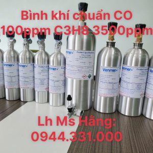 Bình khí chuẩn CO 100ppm C3H8 3500ppm 4 Bình khí chuẩn CO 100ppm C3H8 3500ppm