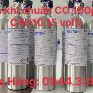 Bình khí chuẩn CO 100ppm C4H10 15 vol% 5 Bình khí chuẩn CO 100ppm C4H10 15 vol%