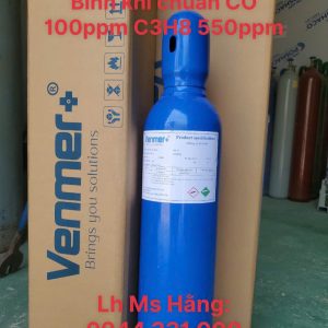 Bình khí chuẩn CO 100ppm C3H8 550ppm