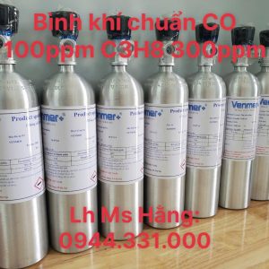 Bình khí chuẩn CO 100ppm C3H8 300ppm