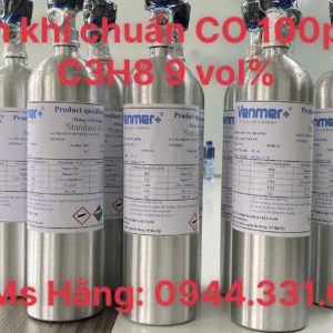 Bình khí chuẩn CO 100ppm C3H8 9 vol% 5 Bình khí chuẩn CO 100ppm C3H8 9 vol%