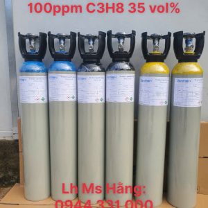 Bình khí chuẩn CO 100ppm C3H8 35 vol% 5 Bình khí chuẩn CO 100ppm C3H8 35 vol%